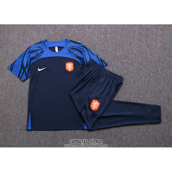 Chandal del Paises Bajos Manga Corta 2022/2023 Azul